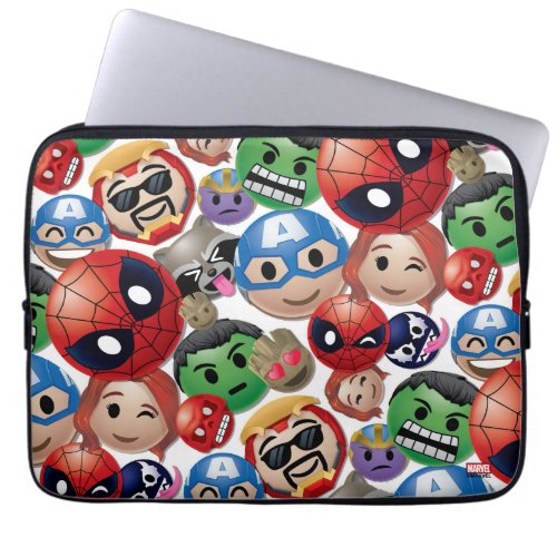 Marvel Emoji Characters Toss Pattern Laptop Sleeve