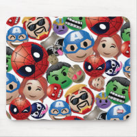 Marvel Emoji Characters Toss Pattern Mouse Pad