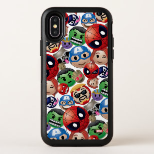Marvel Emoji Characters Toss Pattern OtterBox Symmetry iPhone X Case