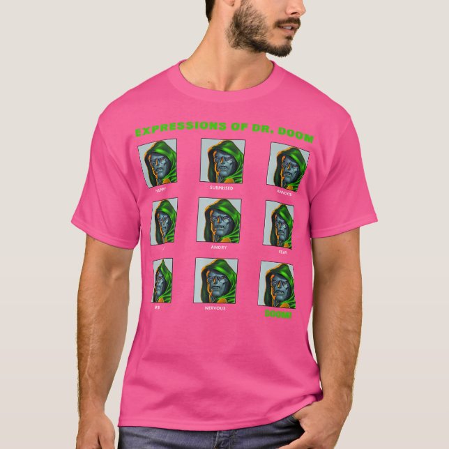 Marvel Expressions Of Dr. Doom Panels T-Shirt (Front)