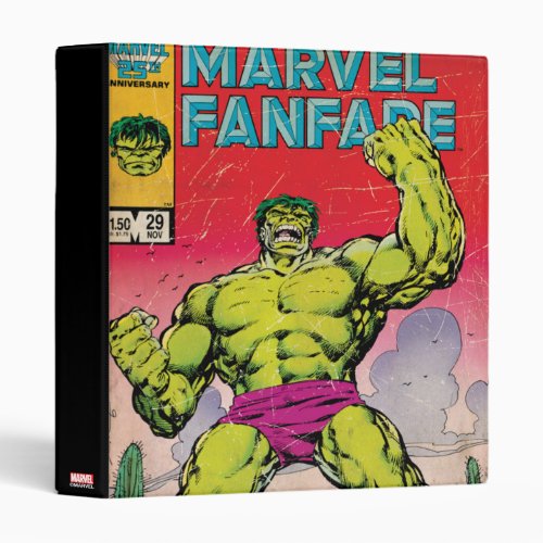 Marvel Fanfare Hulk Comic 29 3 Ring Binder