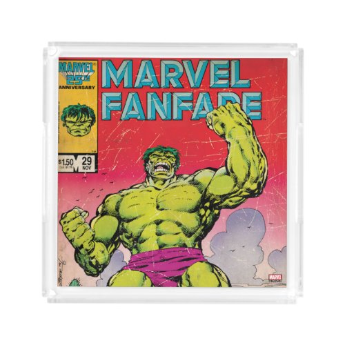 Marvel Fanfare Hulk Comic 29 Acrylic Tray