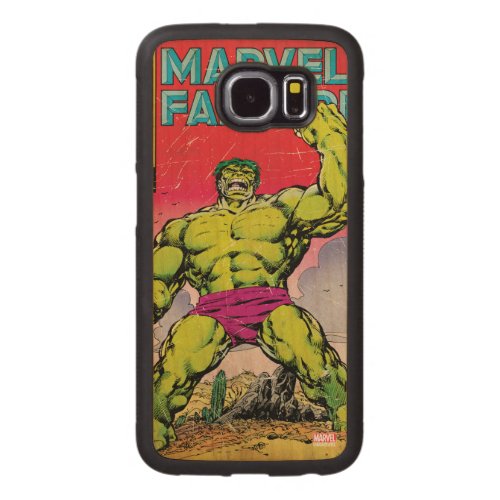 Marvel Fanfare Hulk Comic 29 Carved Wood Samsung Galaxy S6 Case