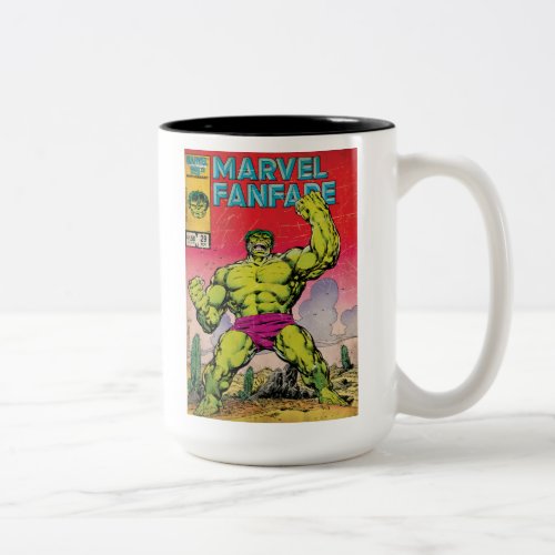 Marvel Fanfare Hulk Comic 29 Two_Tone Coffee Mug