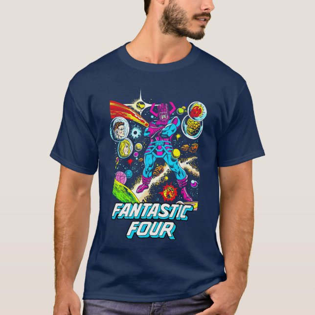 Marvel Fantastic Four Classic Galactus Comic Cover T-Shirt (Front)