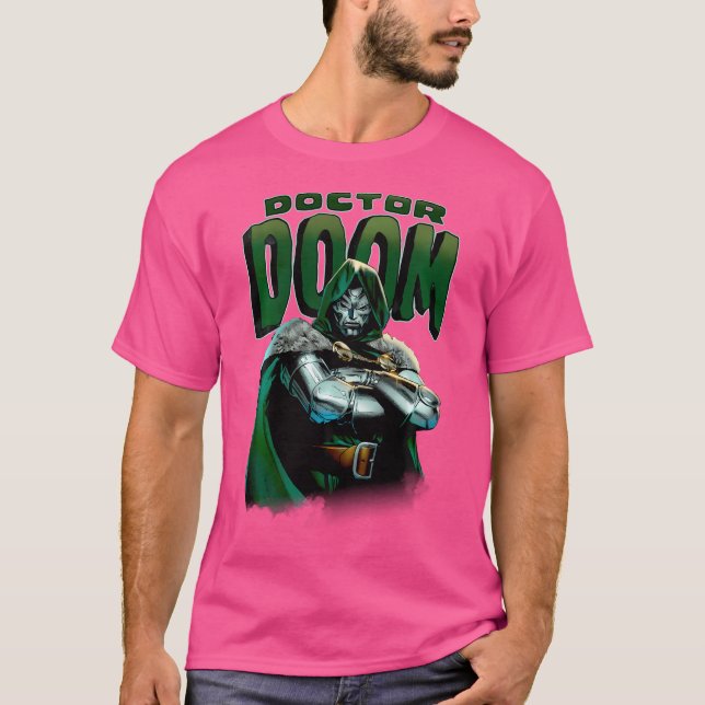 Marvel Fantastic Four Doctor Doom Crossed Arms Por T-Shirt (Front)