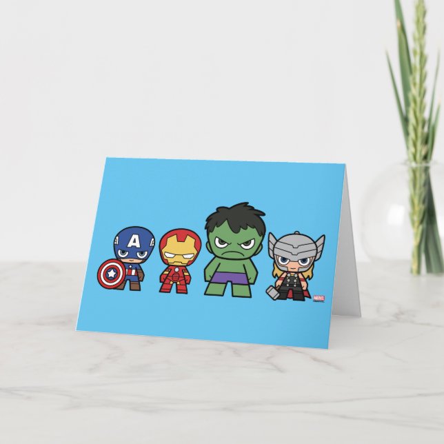 Marvel Go! Avengers Group Card (Front)
