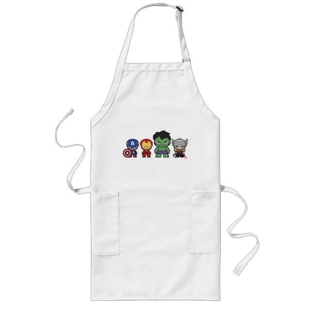 Marvel Go! Avengers Group Long Apron (Front)