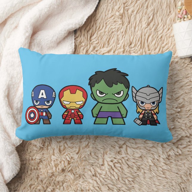 Marvel Go! Avengers Group Lumbar Pillow (Blanket)
