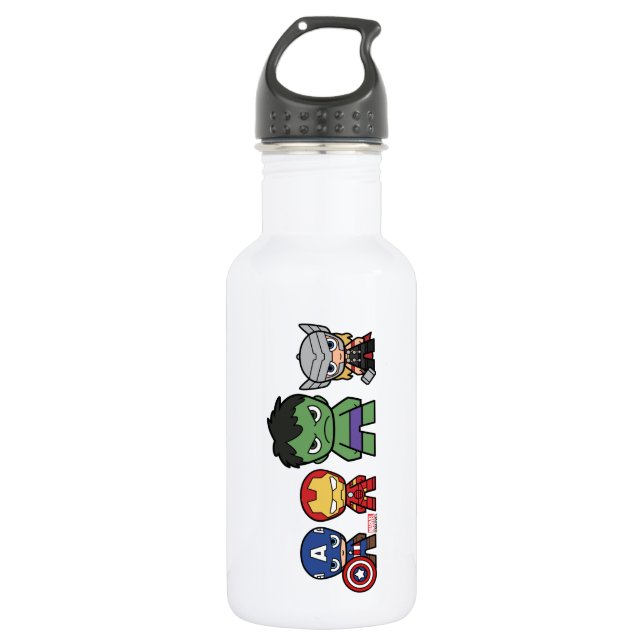 Marvel Go! Avengers Group Stainless Steel Water Bottle (Front)