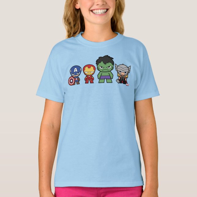 Marvel Go! Avengers Group T-Shirt (Front)