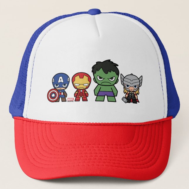 Marvel Go! Avengers Group Trucker Hat (Front)
