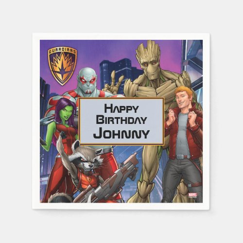 Marvel  Guardians of the Galaxy _ Birthday Paper Napkins
