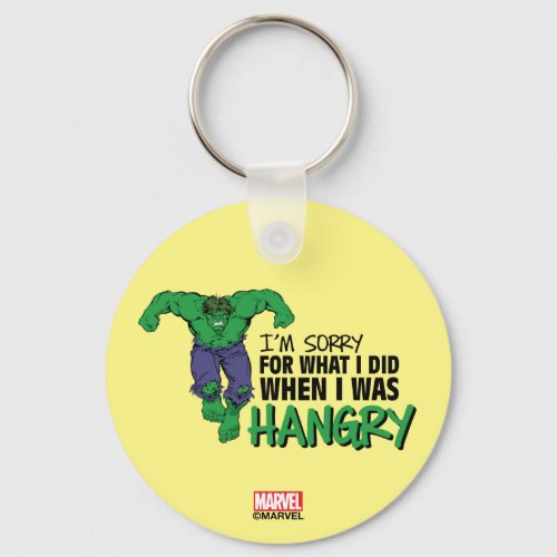 Marvel  Hangry Hulk Sorry Keychain