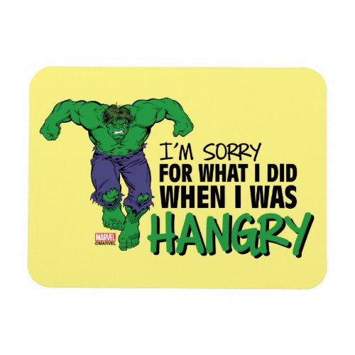 Marvel  Hangry Hulk Sorry Magnet
