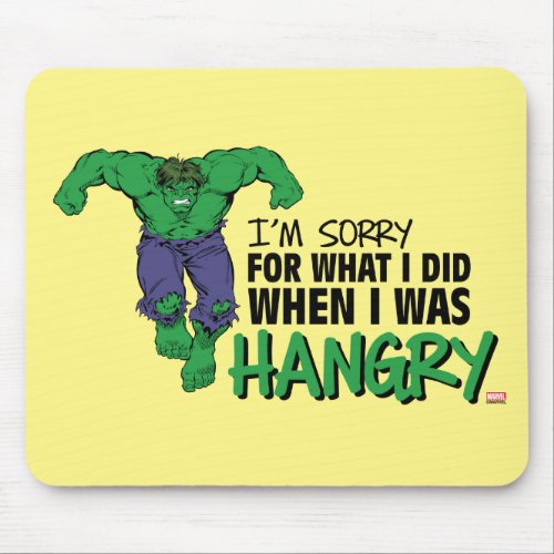 Marvel  Hangry Hulk Sorry Mouse Pad