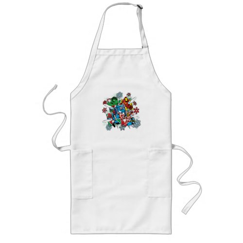 Marvel Hero Snowball Fight Long Apron