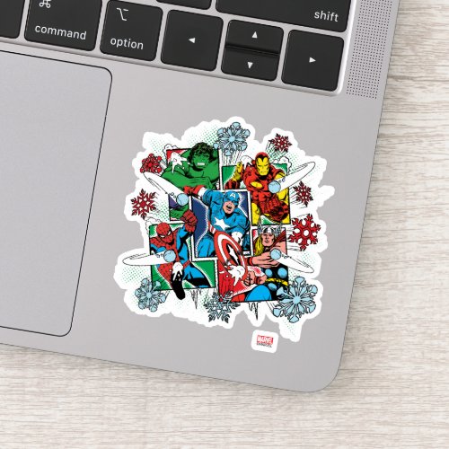 Marvel Hero Snowball Fight Sticker