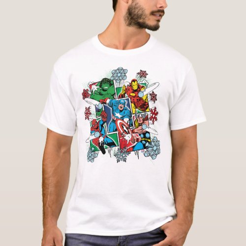 Marvel Hero Snowball Fight T_Shirt