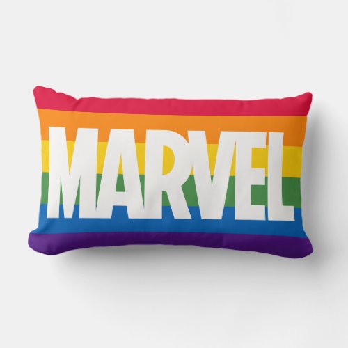 Marvel Horizontal Rainbow Brick Lumbar Pillow