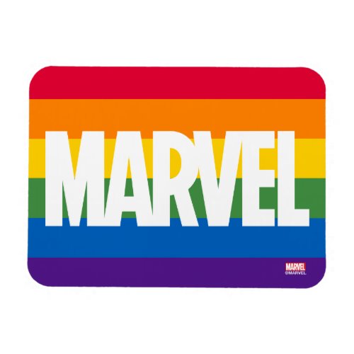 Marvel Horizontal Rainbow Brick Magnet