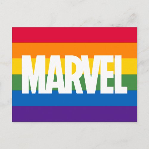 Marvel Horizontal Rainbow Brick Postcard