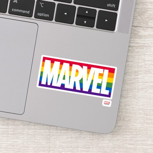 Marvel Horizontal Rainbow Brick Sticker