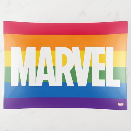 Marvel Horizontal Rainbow Brick Trinket Tray
