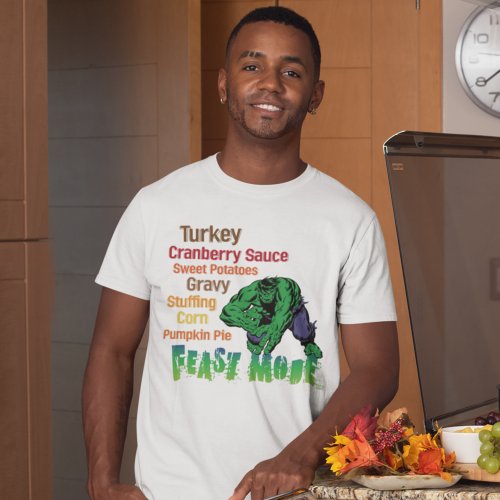 Marvel  Hulk Thanksgiving Feast Mode T_Shirt