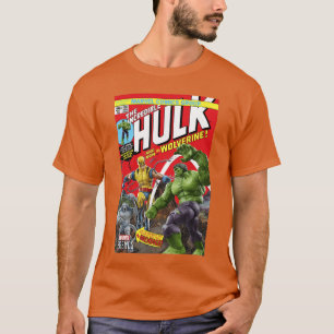 Marvel Legends Series Hulk And Wolverine Comic Cov T-Shirt