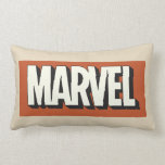 Marvel Logo Classic Dropshadow Lumbar Pillow<br><div class="desc">This Marvel logo is designed in classic 3D text with black drop shadow,  as many of their comic book titles have had.</div>