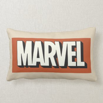 Marvel Logo Classic Dropshadow Lumbar Pillow by marvelclassics at Zazzle