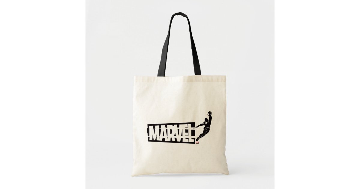 Marvel Logo Split By Iron Man Tote Bag | Zazzle