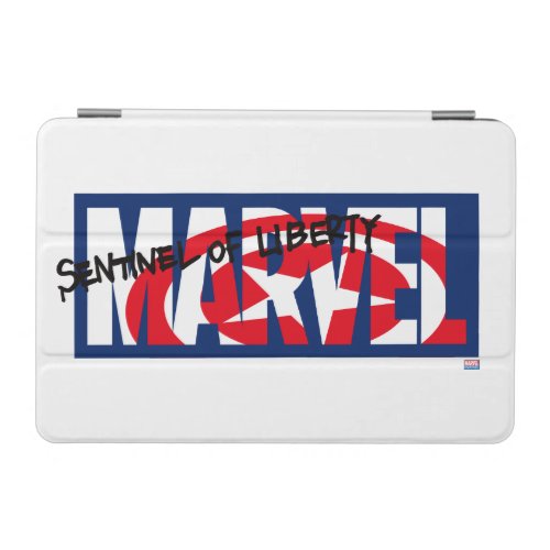 Marvel Logo With Captain America Shield Inside iPad Mini Cover