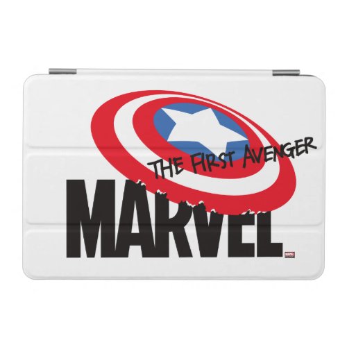 Marvel Logo With Captain America Shield On Top iPad Mini Cover