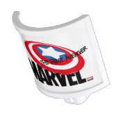 Marvel Logo With Captain America Shield On Top Night Light (Angled)