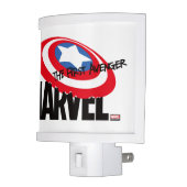 Marvel Logo With Captain America Shield On Top Night Light (Left)