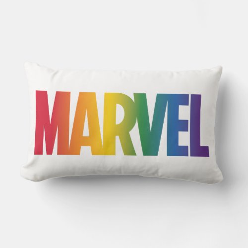 Marvel Rainbow Gradient Logo Lumbar Pillow