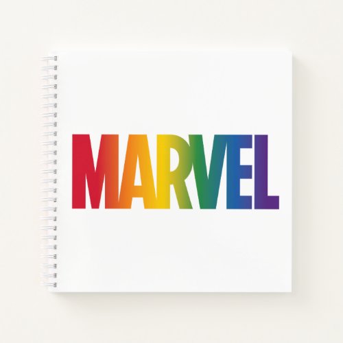 Marvel Rainbow Gradient Logo Notebook