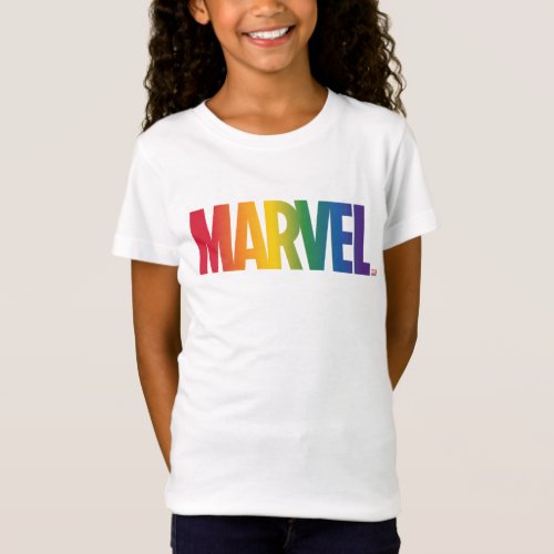 Marvel Rainbow Gradient Logo T_Shirt