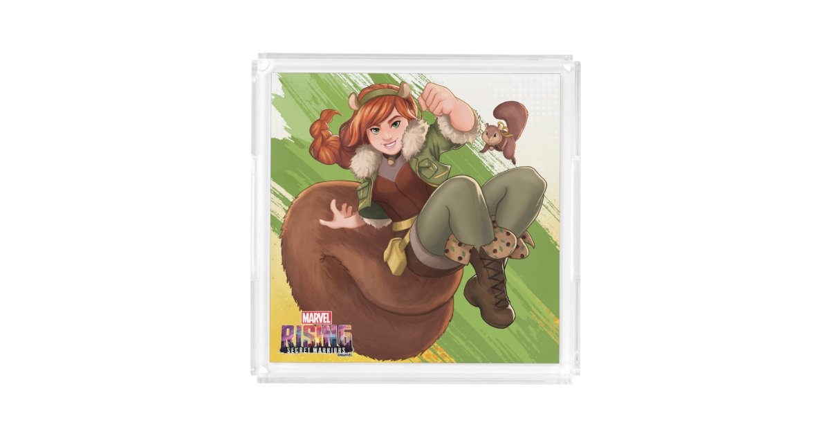 Marvel Rising Squirrel Girl Tippy Toe Jump Acrylic Tray
