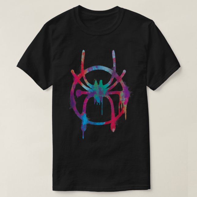 Marvel Spider-Man Into the Spider-Verse Rainbow Ic T-Shirt (Design Front)