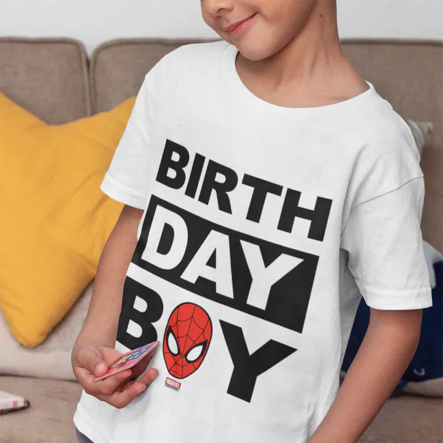 Marvel | Spiderman - Birthday Boy T-Shirt | Zazzle