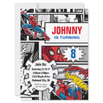 Marvel | Spiderman - Birthday Invitation