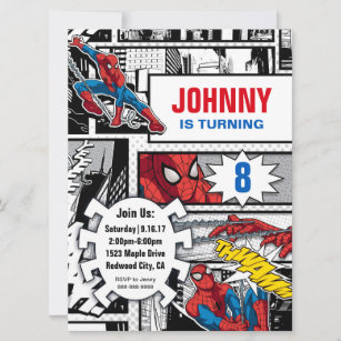 Spiderman Birthday Invitations & Invitation Templates | Zazzle