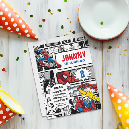 Marvel | Spiderman - Birthday Invitation