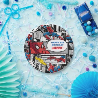 Marvel | Spiderman - Birthday Paper Plates | Zazzle