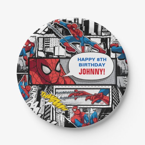 Marvel  Spiderman _ Birthday Paper Plates