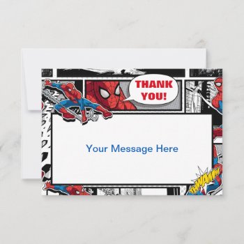 Marvel | Spiderman - Birthday Thank You Card by spidermanclassics at Zazzle