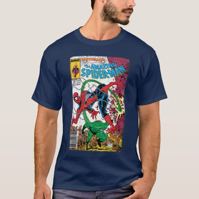 Marvel SpiderMan Classic Retro Comic Scorpion Cove T-Shirt (Front)
